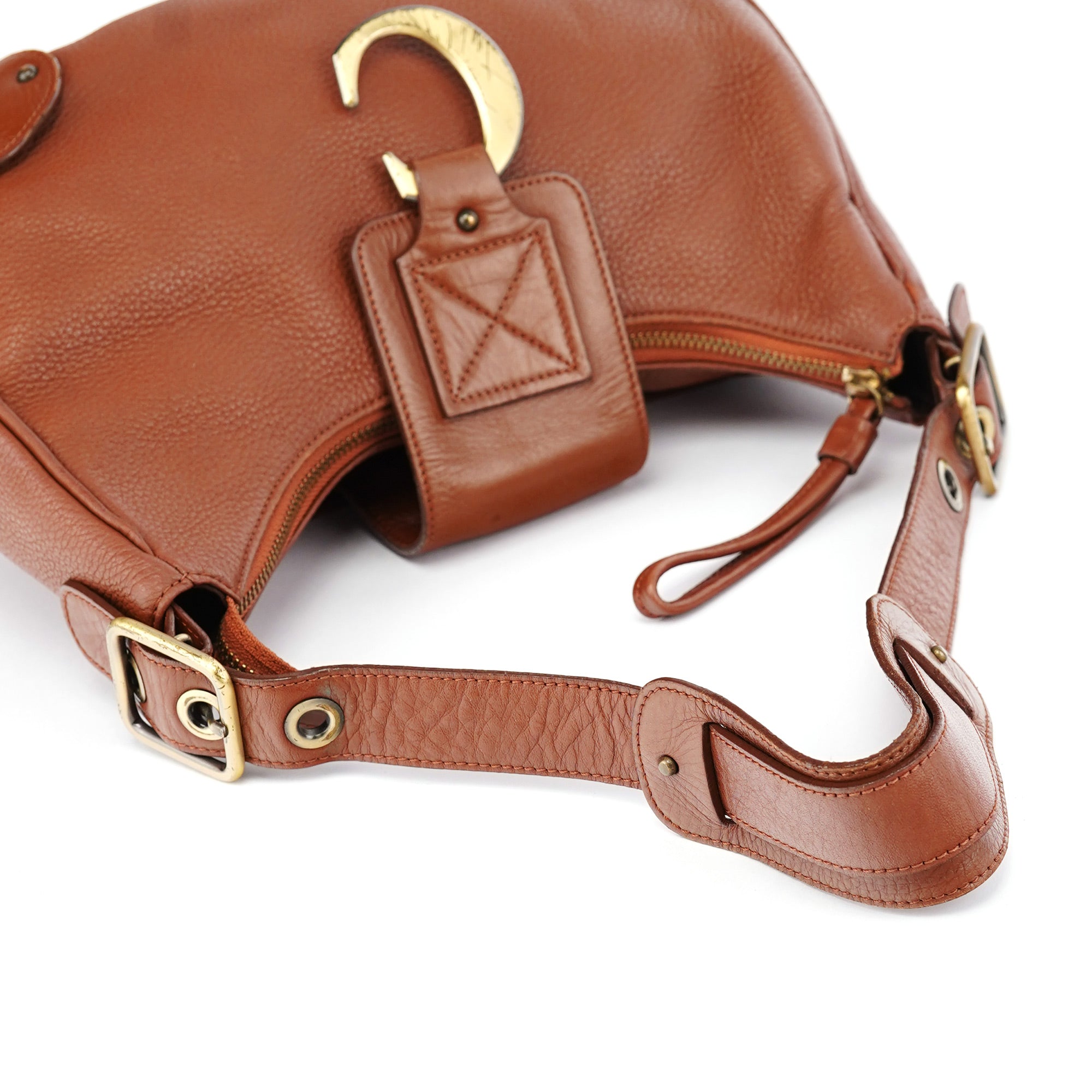 Chloé Light Brown Leather C Shoulder Bag