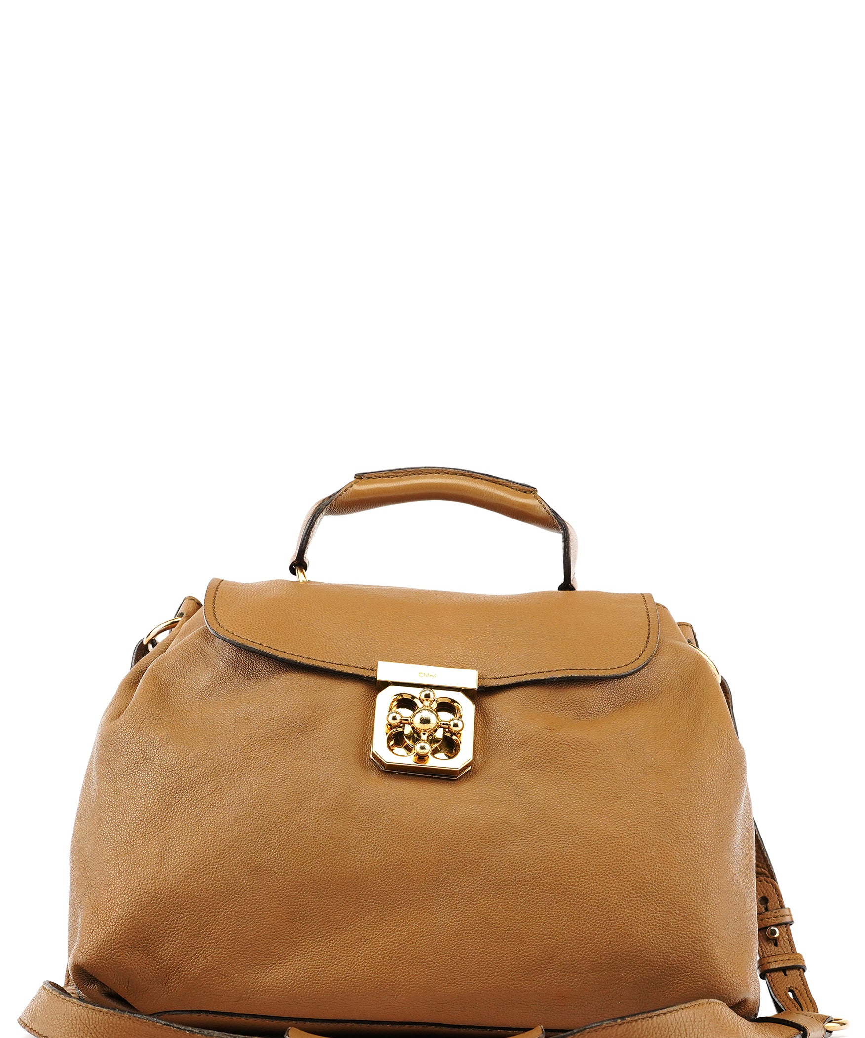 Chloé Light Brown Leather Elsie 2-Way Bag
