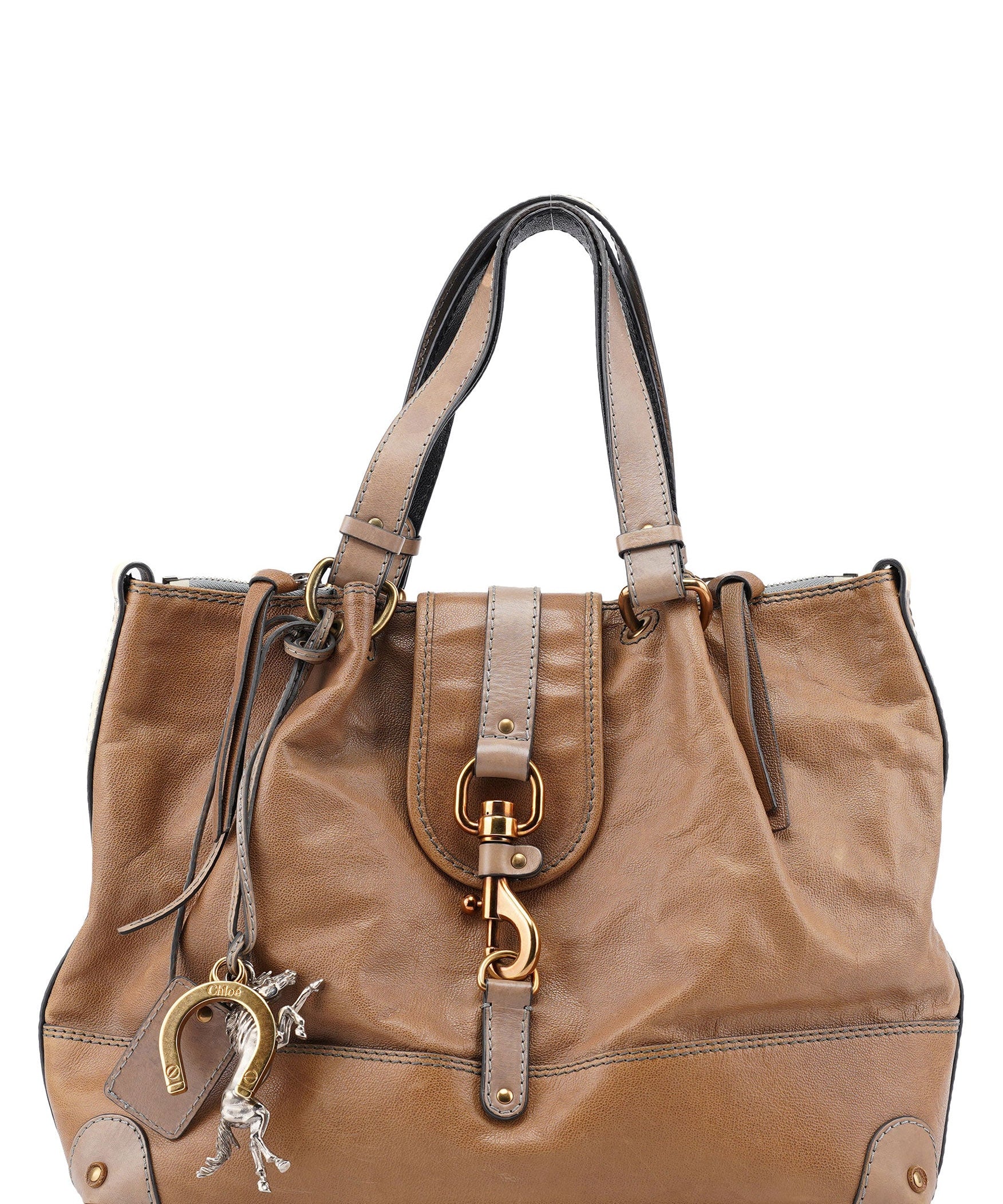 Chloé Light Brown Leather Kerala Tote Bag