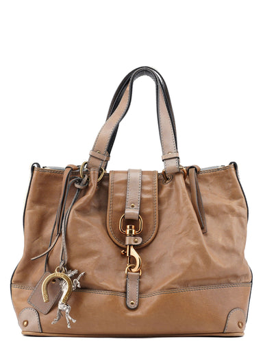 Chloé Light Brown Leather Kerala Tote Bag