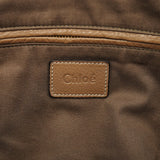 Chloé Große Marcie Schultertasche aus hellbraunem Leder
