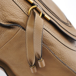 Chloe Light Brown Leather Large Marcie Shoulder Bag