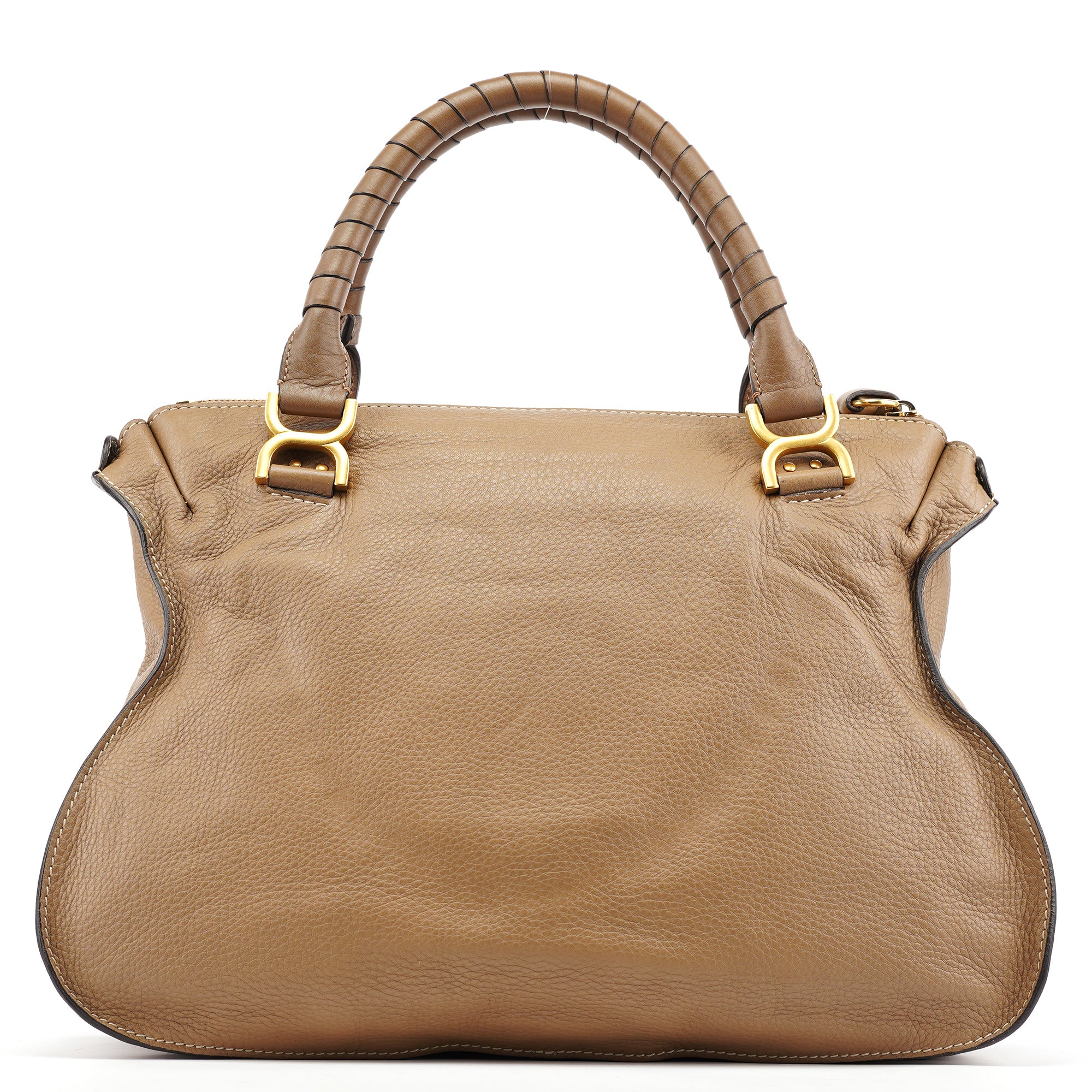 Chloe Light Brown Leather Marcie Shoulder Bag – Rediscover