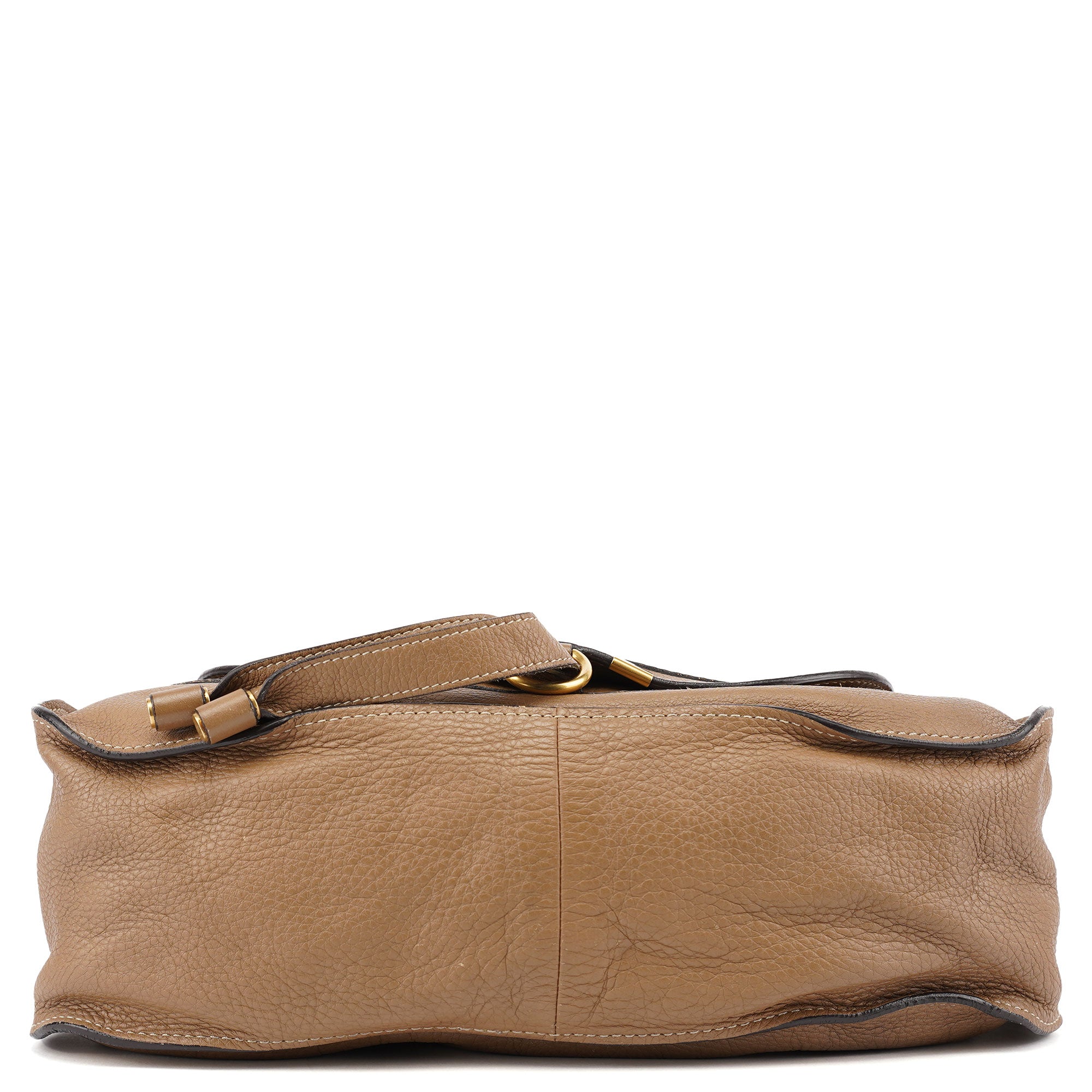Chloé Sac deux portés Marcie en cuir marron clair