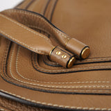 Chloé Sac deux portés Marcie en cuir marron clair