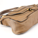 Chloé Sac deux portés Marcie en cuir marron clair