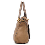 Chloé Sac deux portés Marcie en cuir marron clair