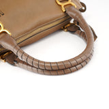 Chloé Sac deux portés Marcie en cuir marron clair