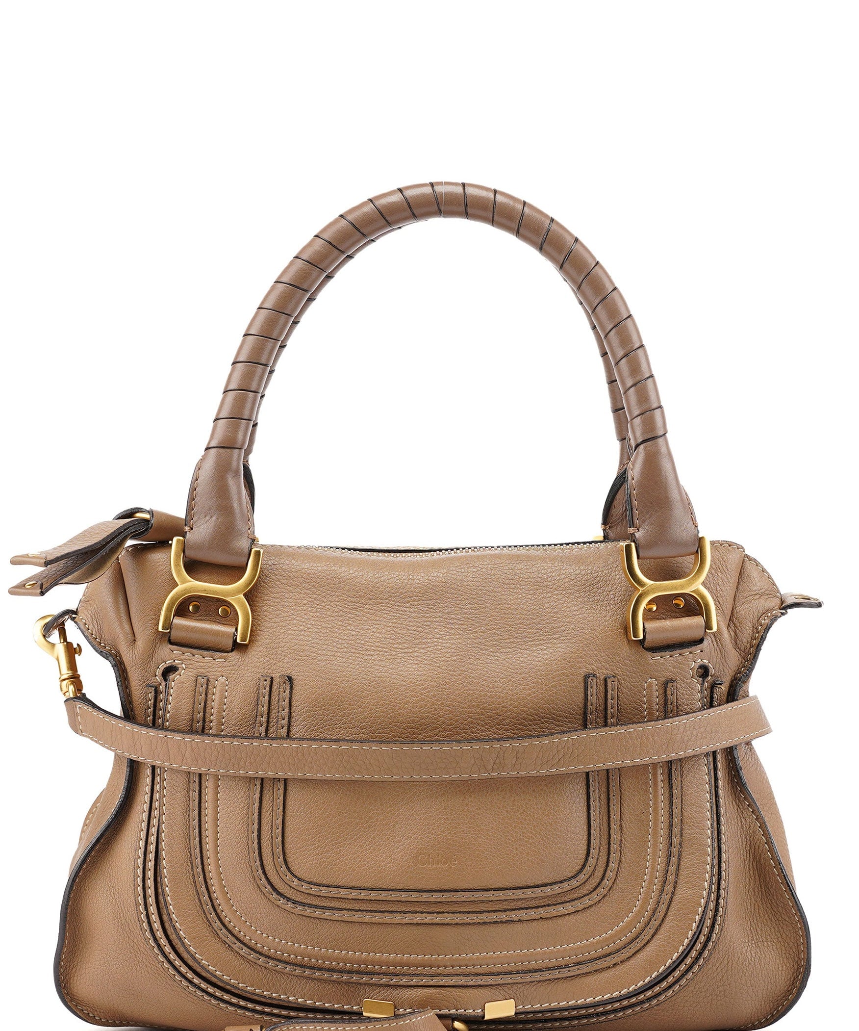 Chloé Light Brown Leather Marcie 2-Way Bag
