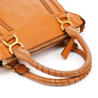 Chloe Light Brown Leather Marcie 2-Way Bag