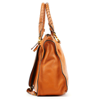 Chloe Light Brown Leather Marcie 2-Way Bag