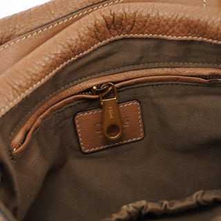 Chloe Light Brown Leather Marcie 2-Way Bag