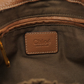 Chloe Light Brown Leather Marcie 2-Way Bag
