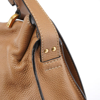 Chloe Light Brown Leather Marcie 2-Way Bag