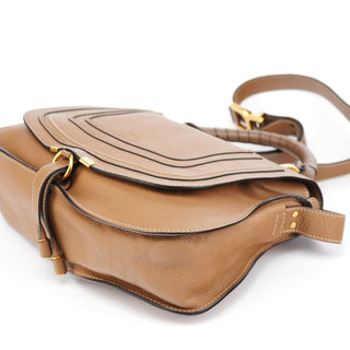 Chloe Light Brown Leather Marcie 2-Way Bag