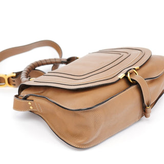 Chloe Light Brown Leather Marcie 2-Way Bag