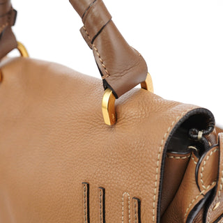 Chloe Light Brown Leather Marcie 2-Way Bag