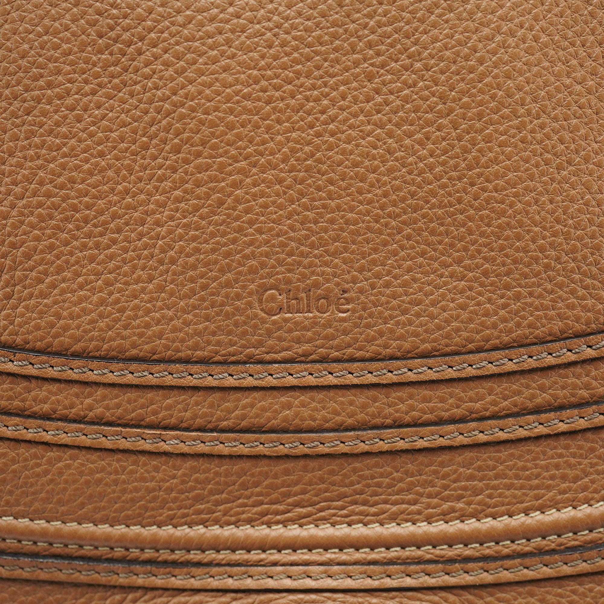 Chloe Light Brown Leather Marcie 2-Way Bag
