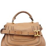 Chloe Light Brown Leather Marcie 2-Way Bag