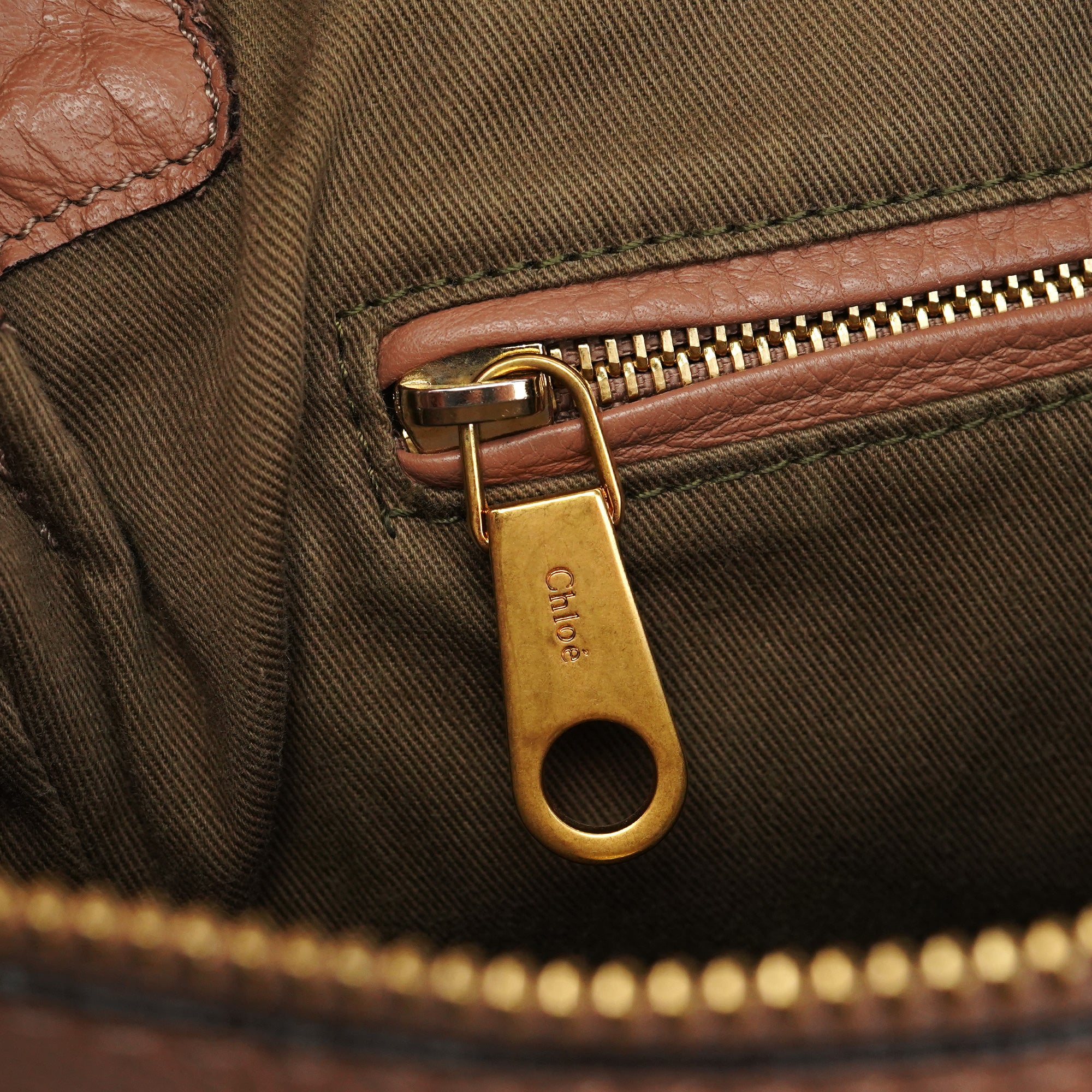 Chloe Light Brown Leather Marcie 2-Way Bag