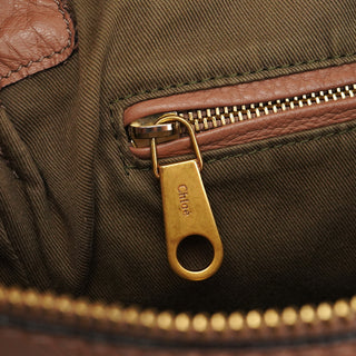 Chloe Light Brown Leather Marcie 2-Way Bag