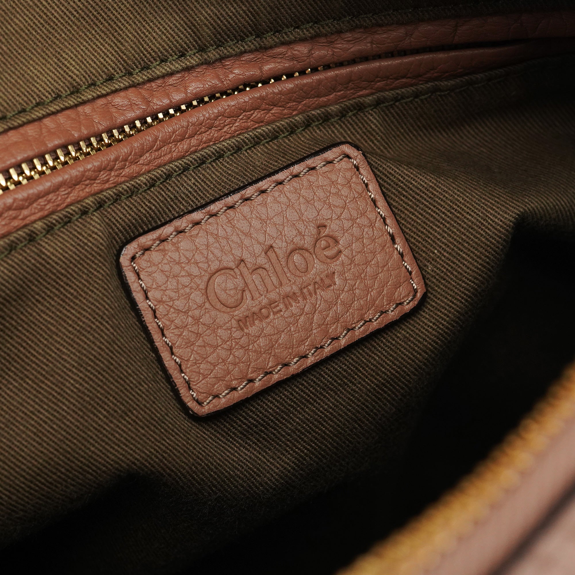 Chloe Light Brown Leather Marcie 2-Way Bag