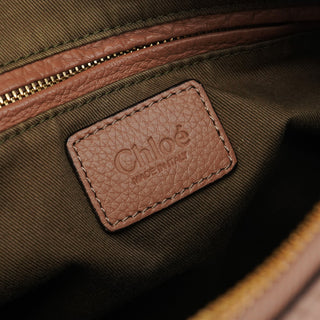 Chloe Light Brown Leather Marcie 2-Way Bag