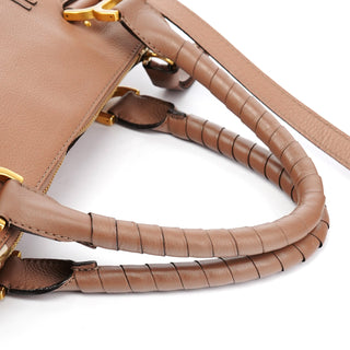 Chloe Light Brown Leather Marcie 2-Way Bag