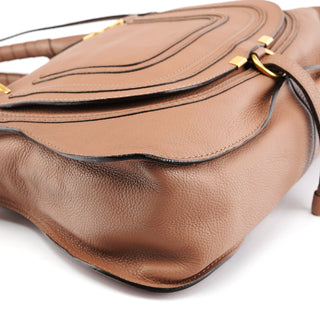 Chloe Light Brown Leather Marcie 2-Way Bag