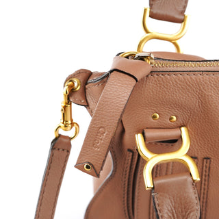 Chloe Light Brown Leather Marcie 2-Way Bag