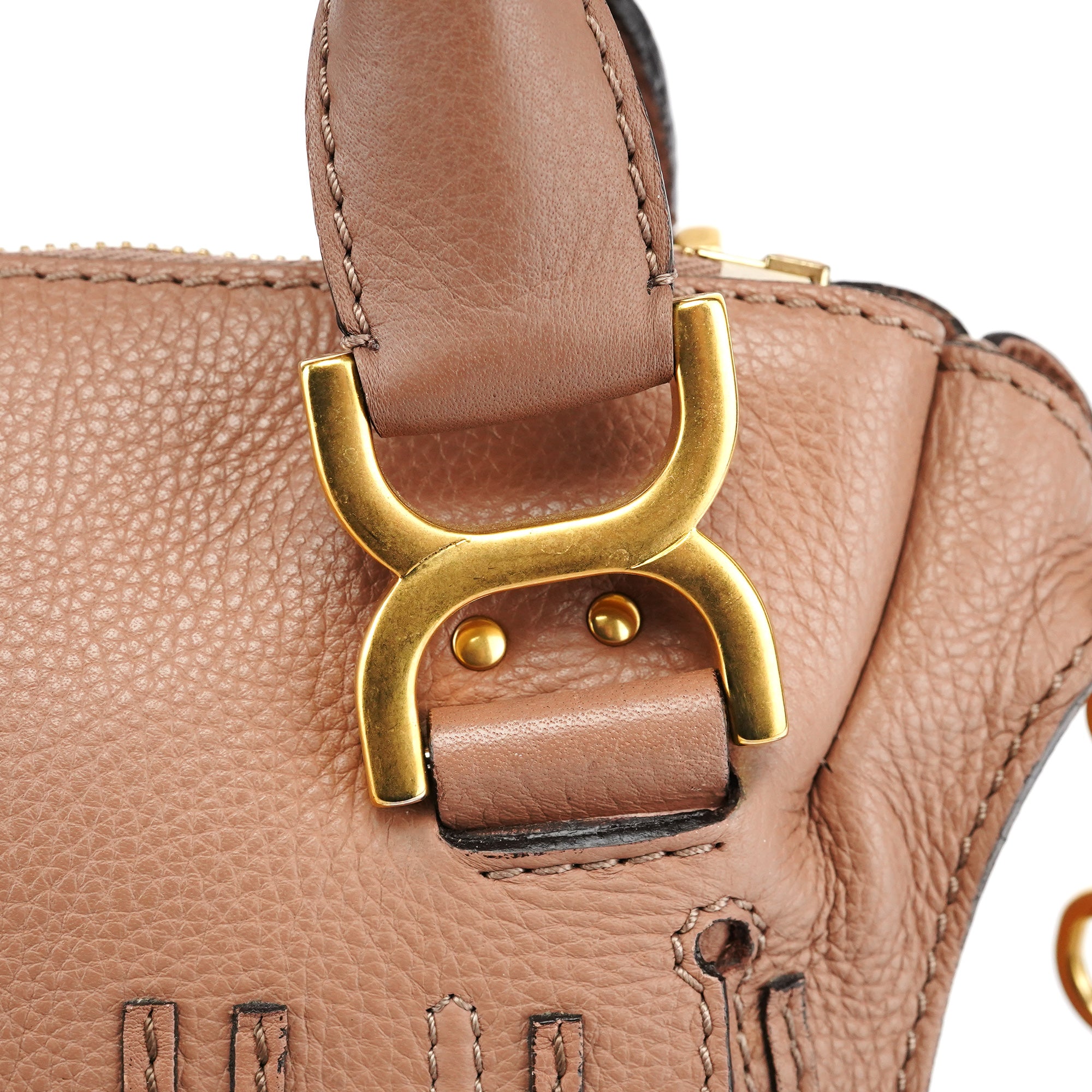 Chloe Light Brown Leather Marcie 2-Way Bag