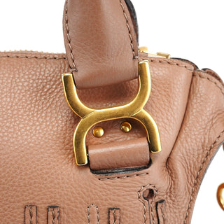 Chloe Light Brown Leather Marcie 2-Way Bag