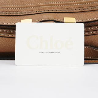 Chloe Light Brown Leather Marcie 2-Way Bag