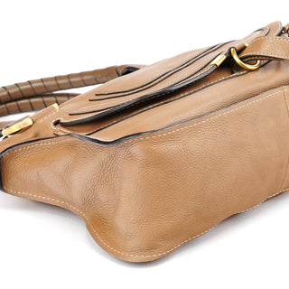 Chloe Light Brown Leather Marcie 2-Way Bag