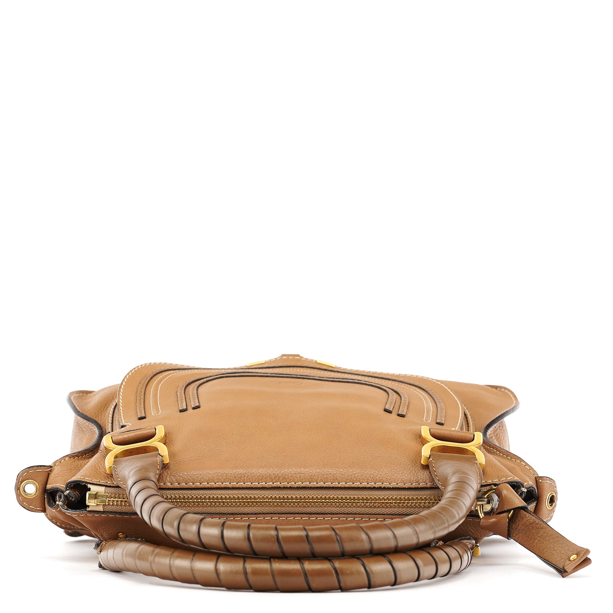 Chloe Light Brown Leather Marcie 2-Way Bag