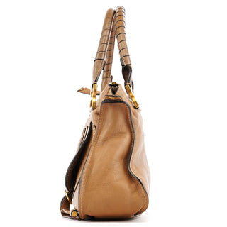 Chloe Light Brown Leather Marcie 2-Way Bag