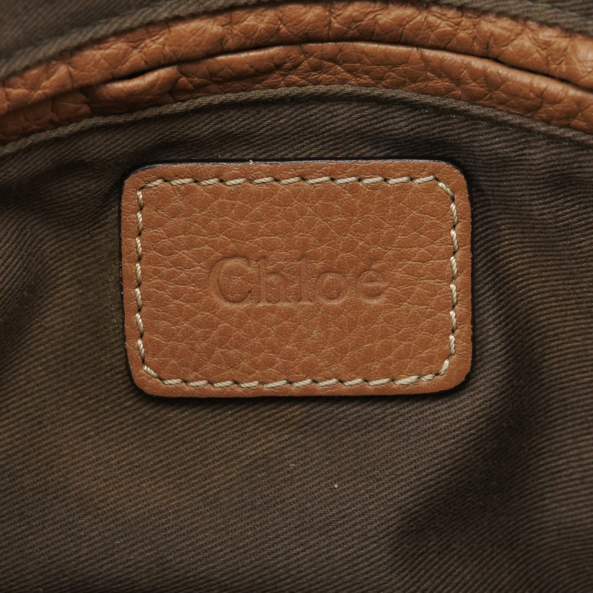 Chloe Light Brown Leather Marcie 2-Way Bag