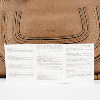 Chloe Light Brown Leather Marcie 2-Way Bag