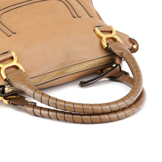 Chloe Light Brown Leather Marcie 2-Way Bag