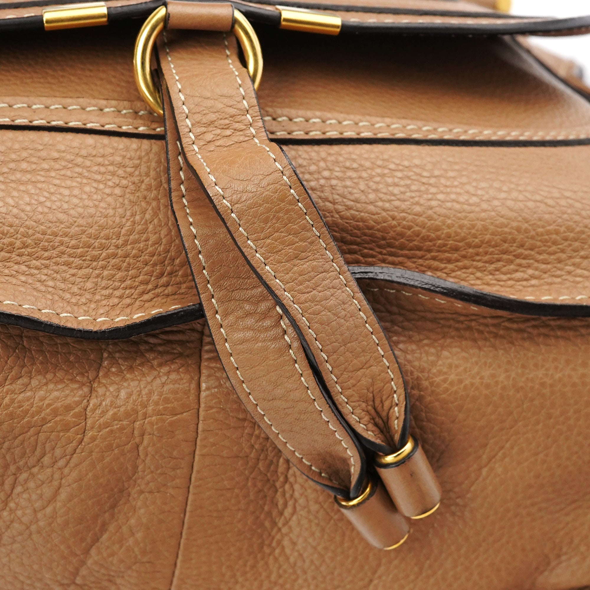 Chloe Light Brown Leather Marcie 2-Way Bag