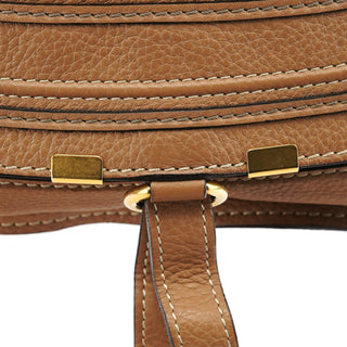 Chloe Light Brown Leather Marcie 2-Way Bag