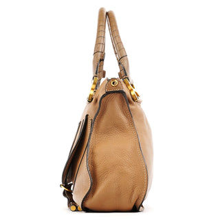 Chloe Light Brown Leather Marcie 2-Way Bag