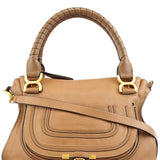 Chloe Light Brown Leather Marcie 2-Way Bag