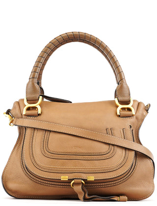 Chloe Light Brown Leather Marcie 2-Way Bag
