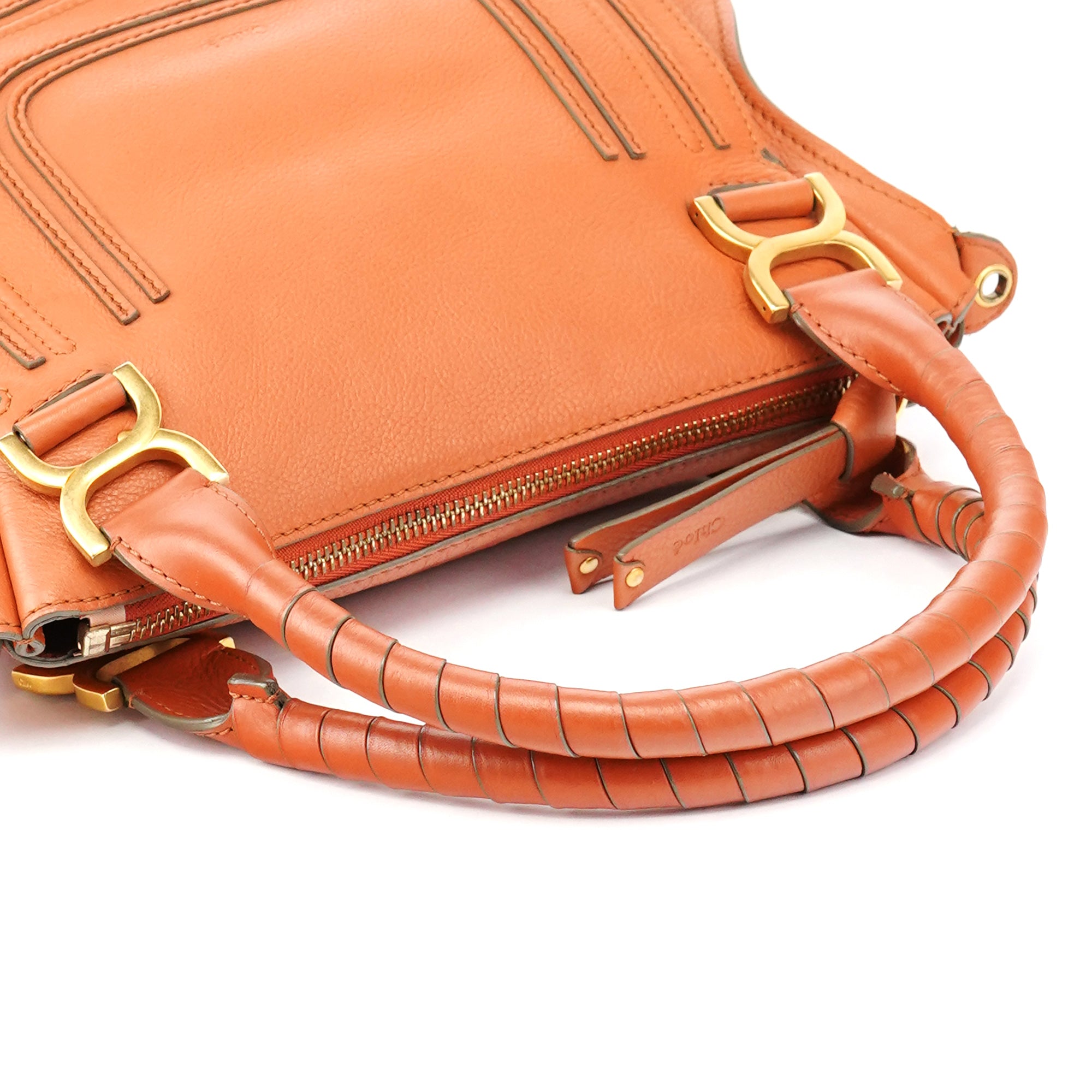 Chloe Light Brown Leather Marcie 2-Way Bag