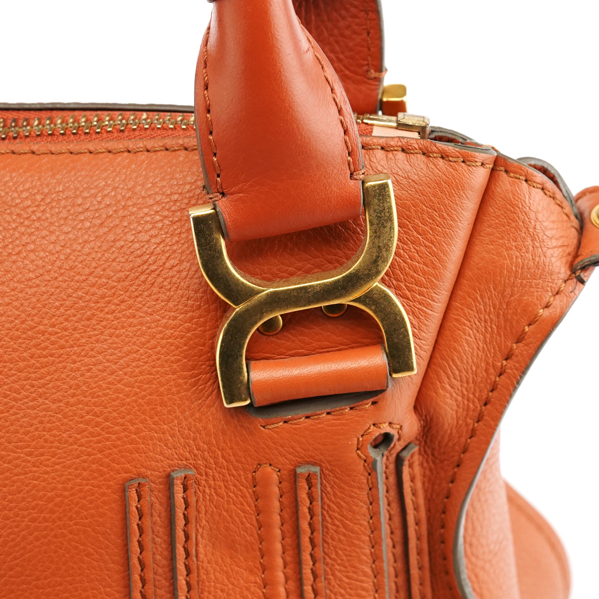 Chloe Light Brown Leather Marcie 2-Way Bag