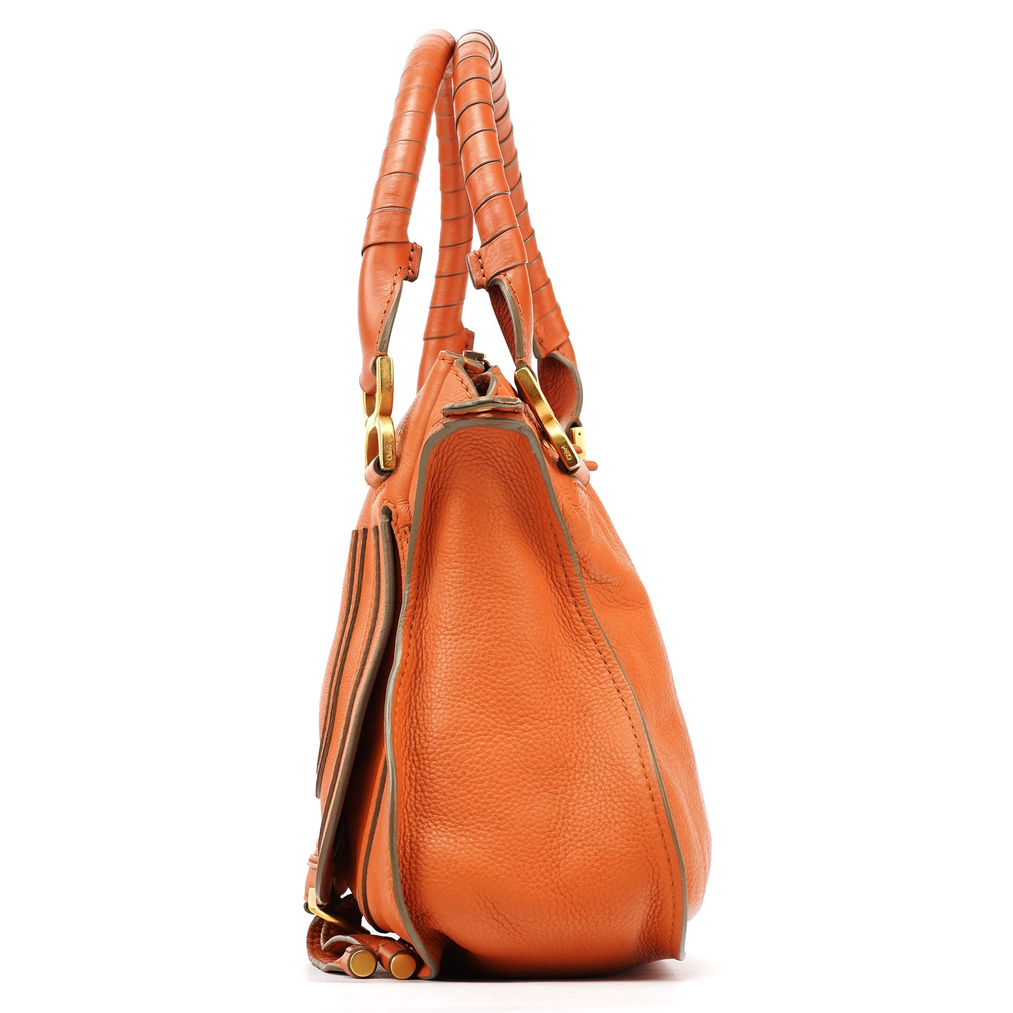 Chloe Light Brown Leather Marcie 2-Way Bag