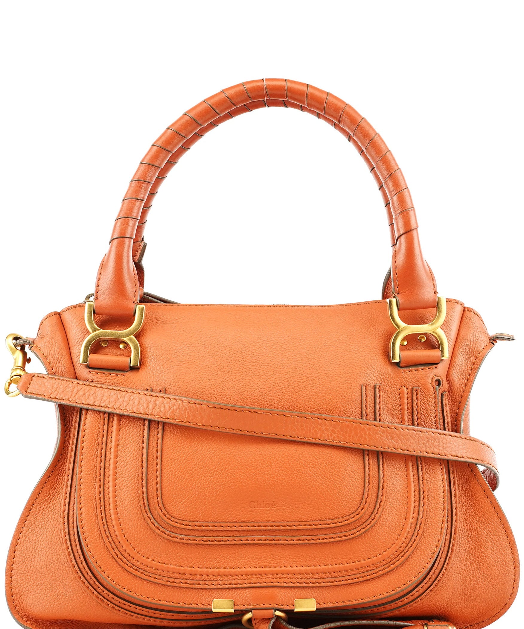 Chloe Light Brown Leather Marcie 2-Way Bag