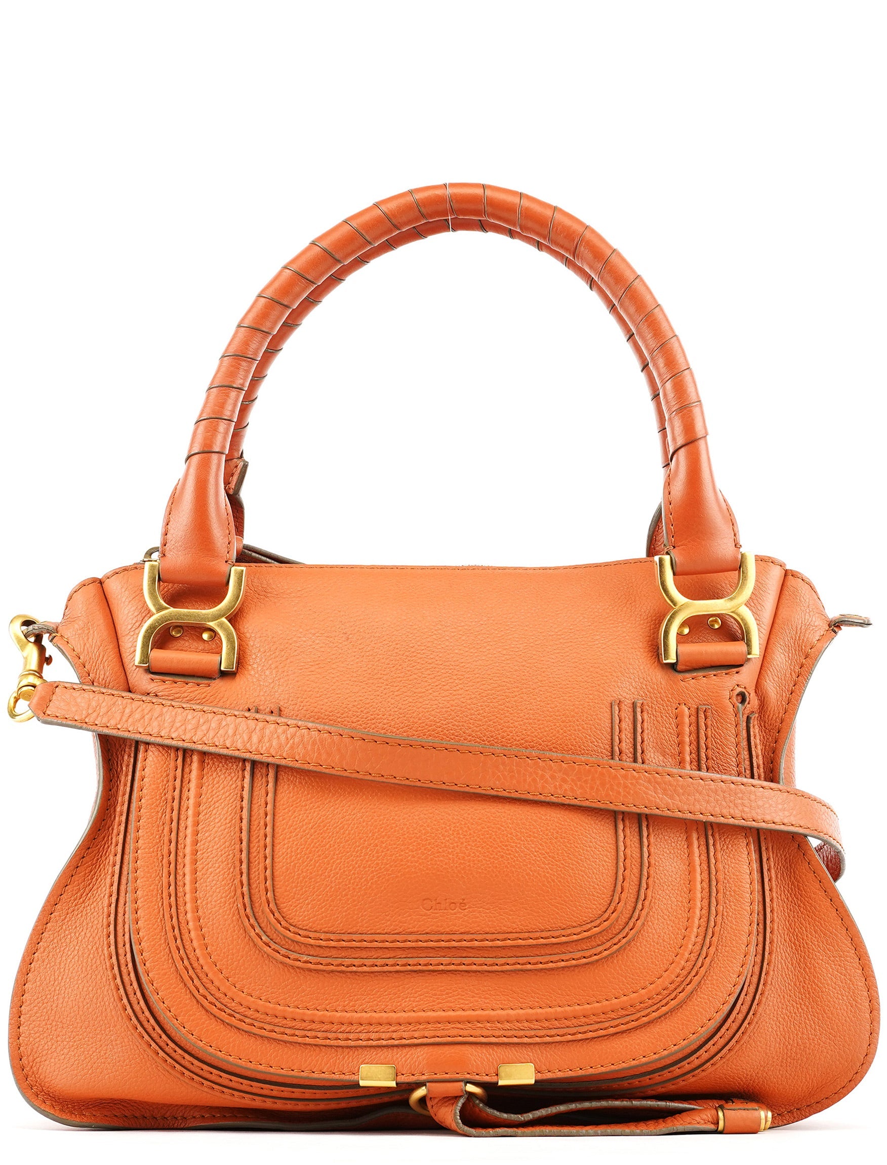 Chloe Light Brown Leather Marcie 2-Way Bag