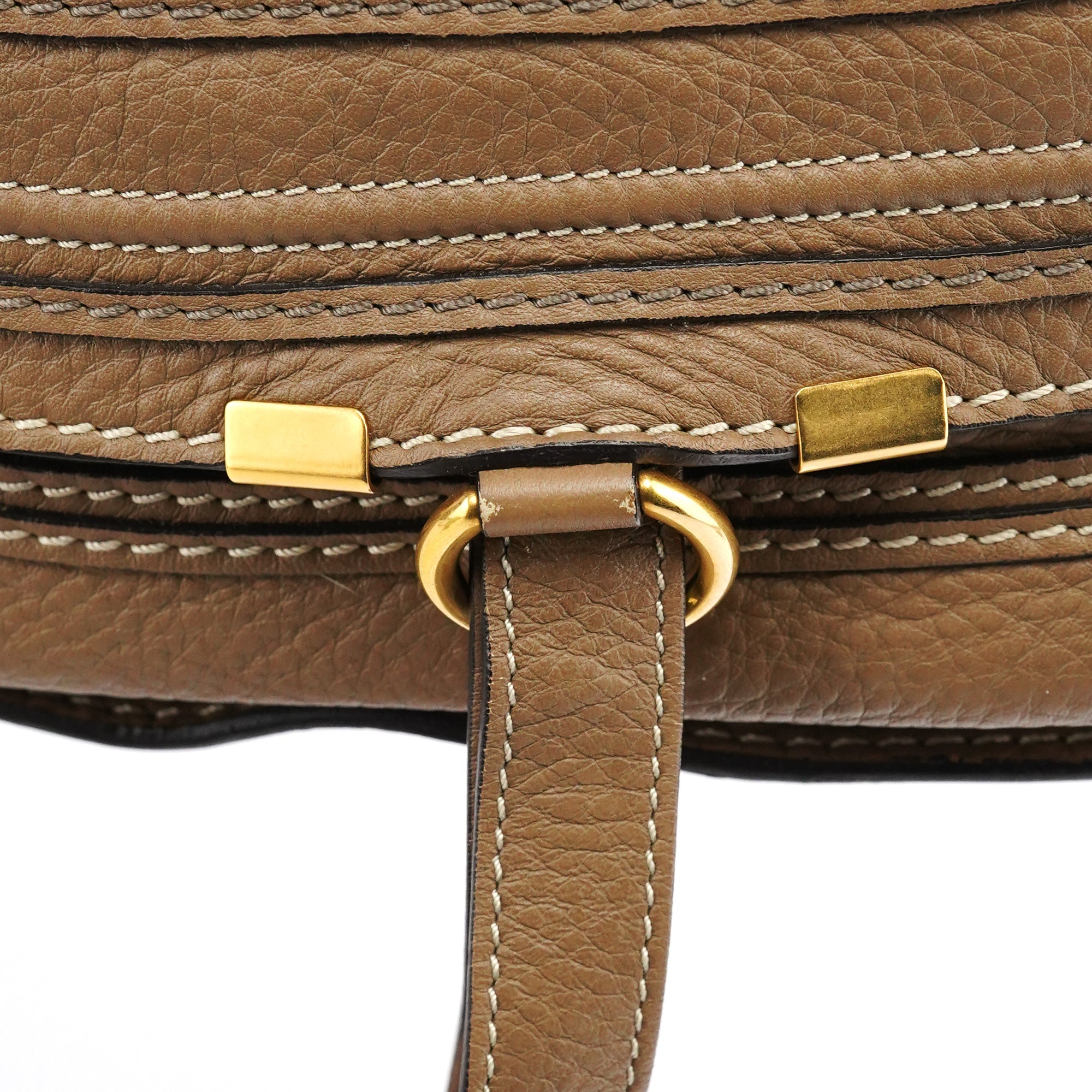 Chloe Light Brown Leather Marcie 2-Way Bag
